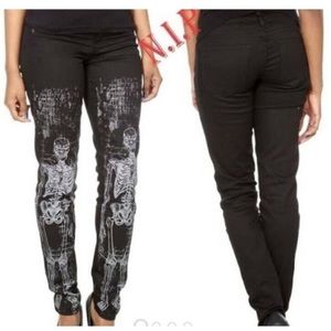 Lip Service Skeleton Anatomy Jeans